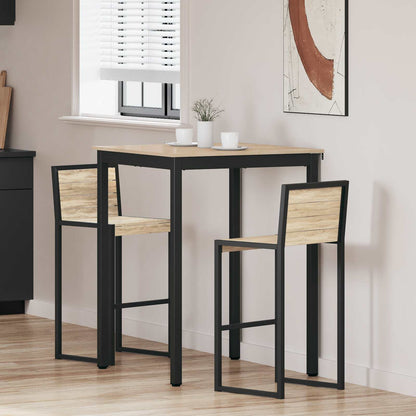 Mesa De Barra De Pie Madera De Ingeniería Cuadrado