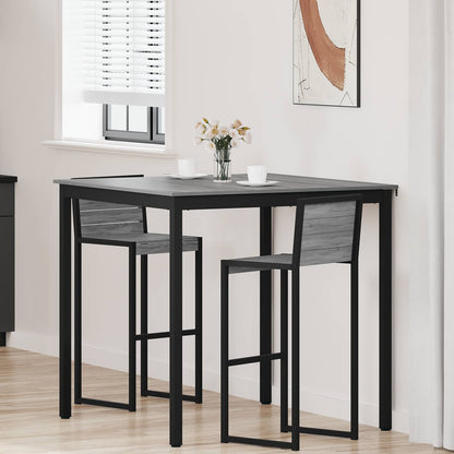 Mesa De Barra De Pie Madera De Ingeniería Cuadrado