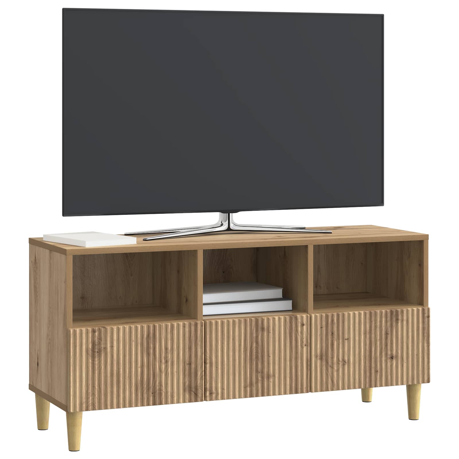 Mueble De Tv Con Cajón 102 X 34,5 X 50 Cm