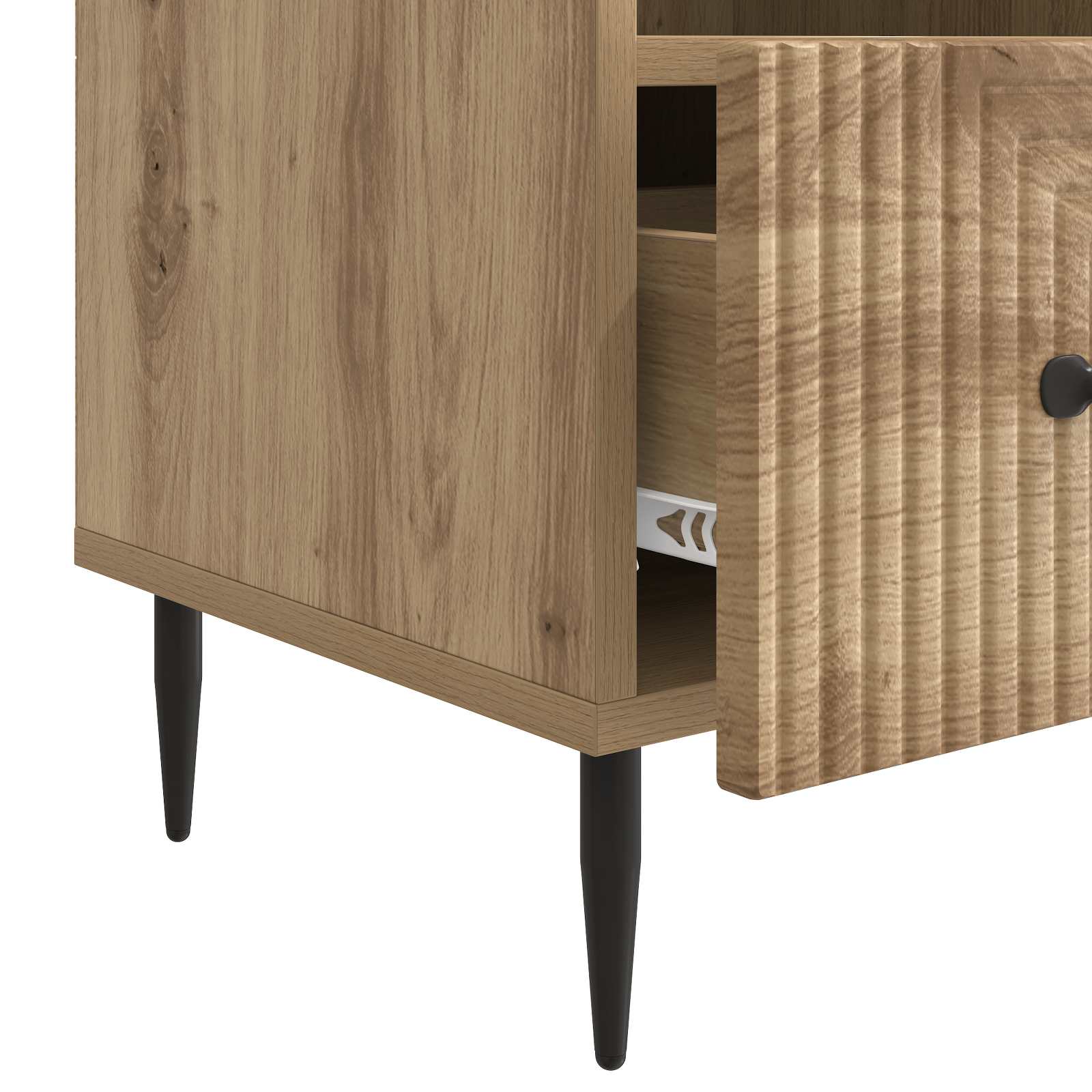 Mueble De Tv Con Cajón 102 X 34,5 X 50 Cm