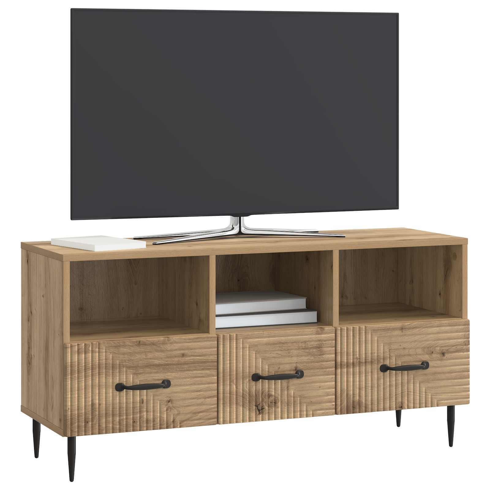 Mueble De Tv Con Cajón 102 X 34,5 X 50 Cm