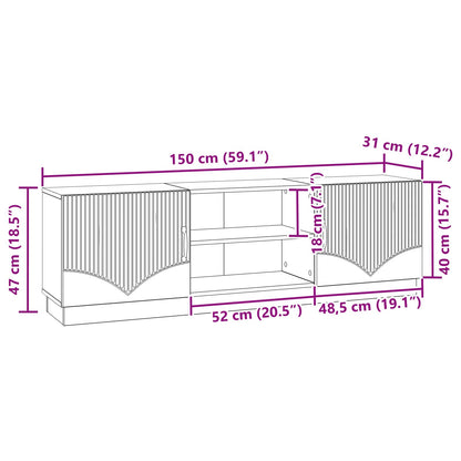 Mueble De Tv 150 X 31 X 47 Cm Madera De Ingeniería