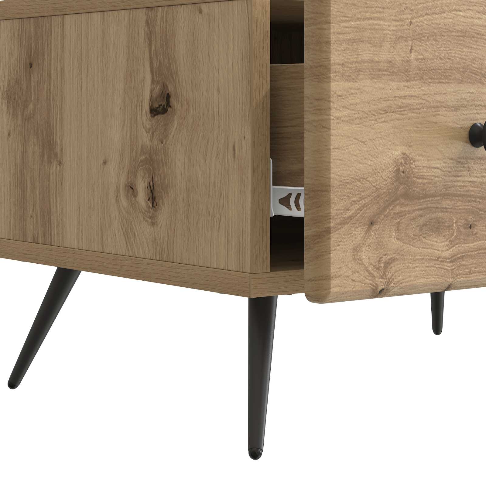 Mueble De Tv Con Cajón 147 X 34,5 X 30 Cm