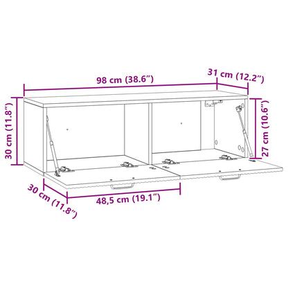 Mueble Para Tv De Pared 98 X 31 X 30 Cm
