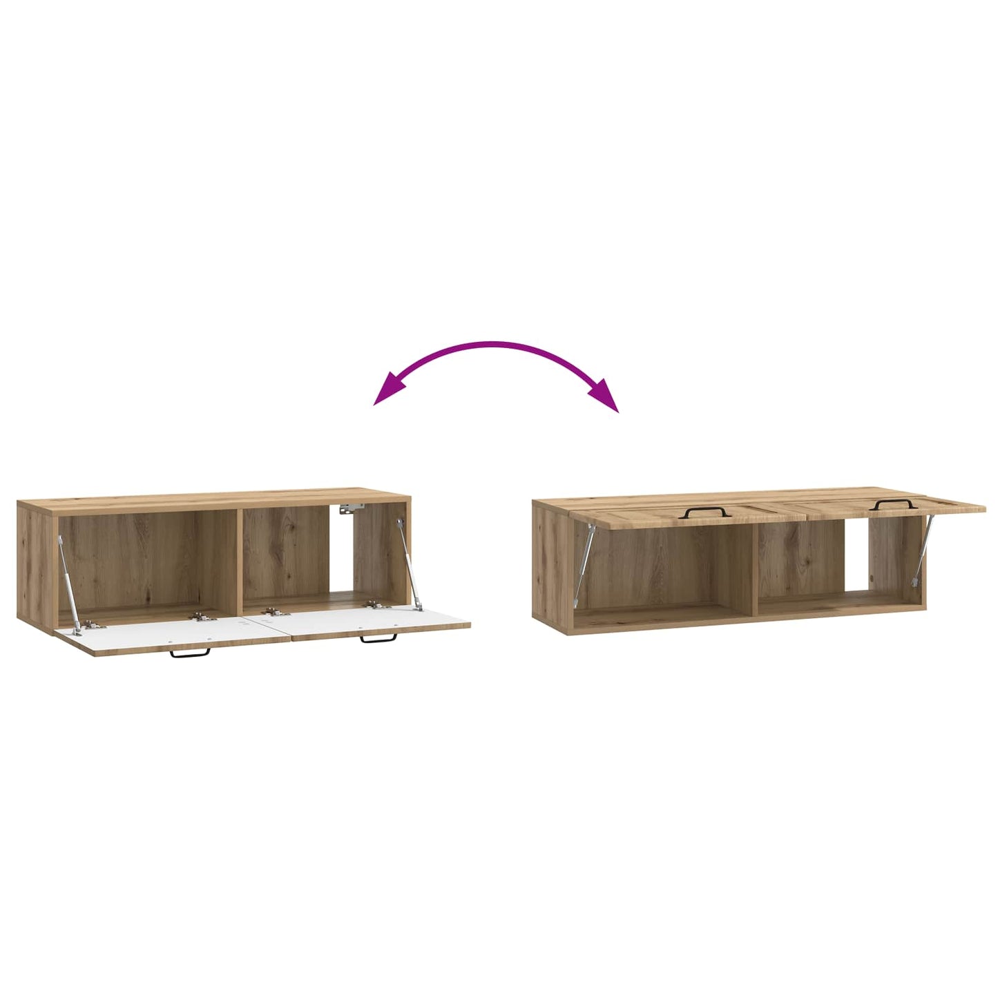 Mueble Para Tv De Pared 98 X 31 X 30 Cm