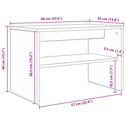 Mueble De Tv 60 X 35 X 40 Cm Madera De Ingeniería