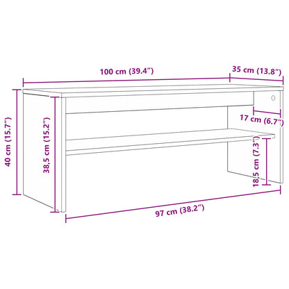 Mueble De Tv 100 X 35 X 40 Cm Madera De Ingeniería