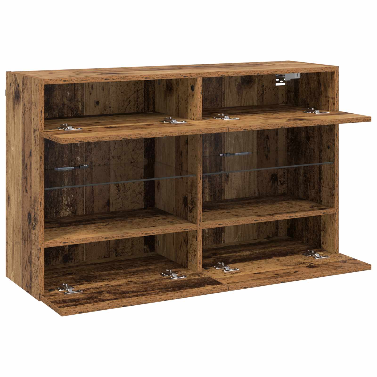 Mueble De Tv Montado En La Pared Con Led