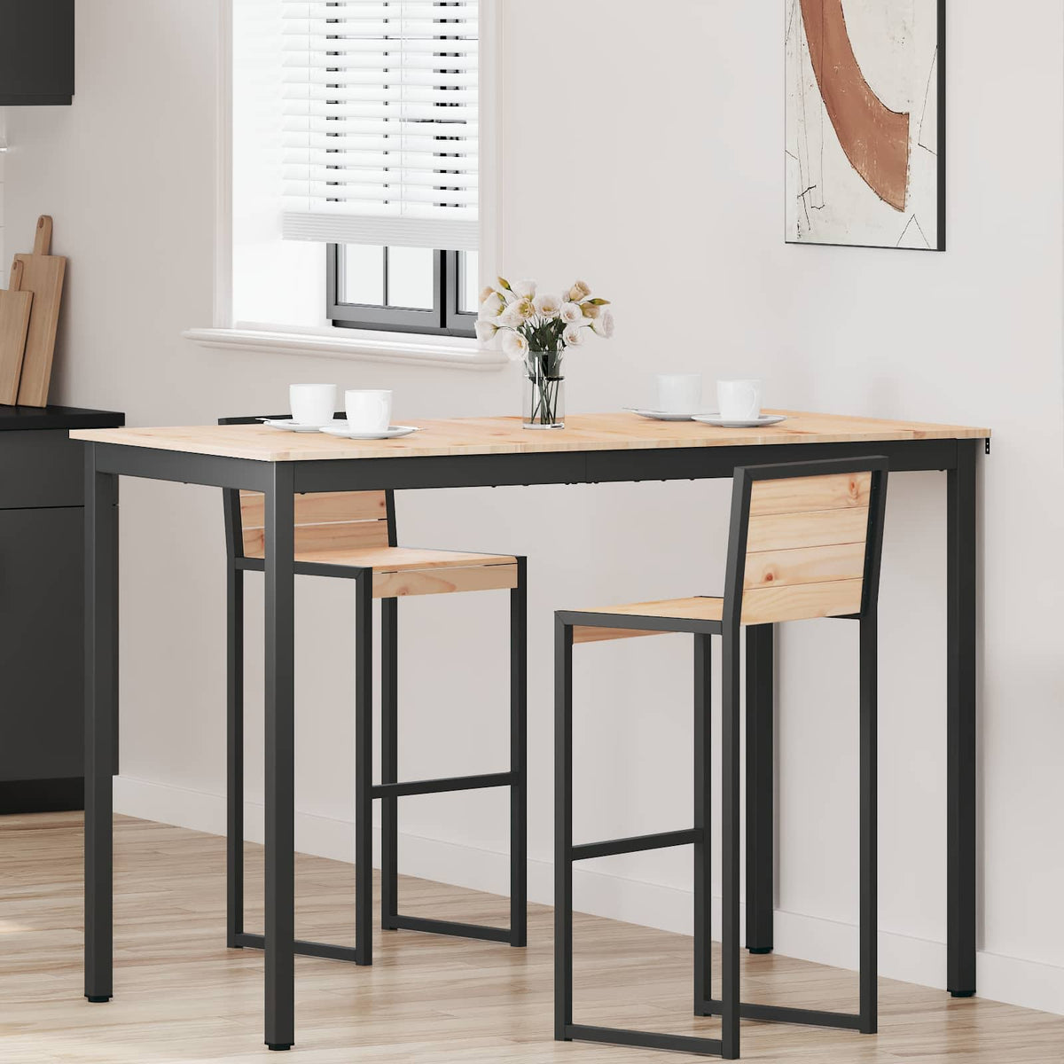 Mesa De Bar Madera De Pino Macizo