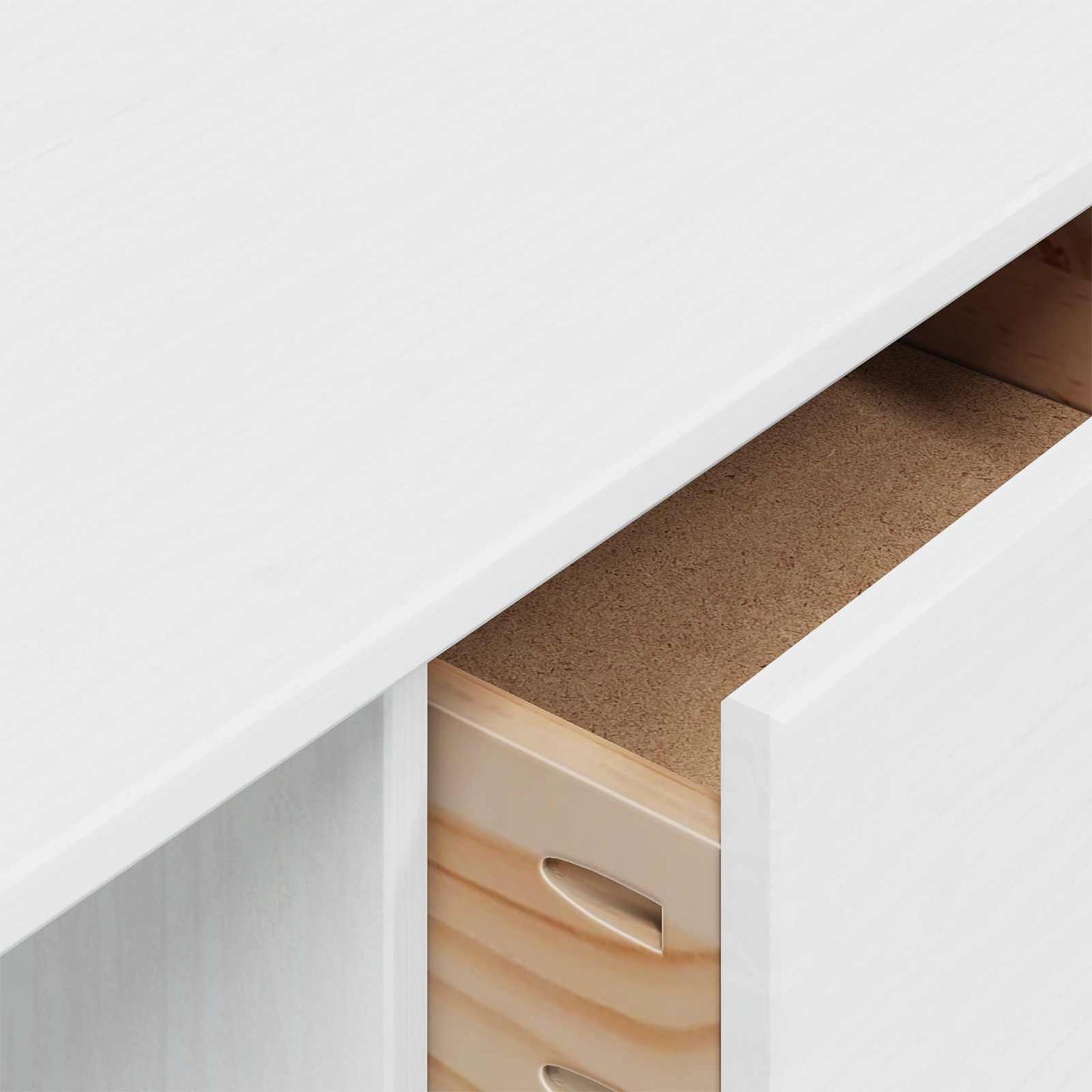 Escritorio Con Cajones Hill 100 X 45 X 74 Cm Pino Macizo