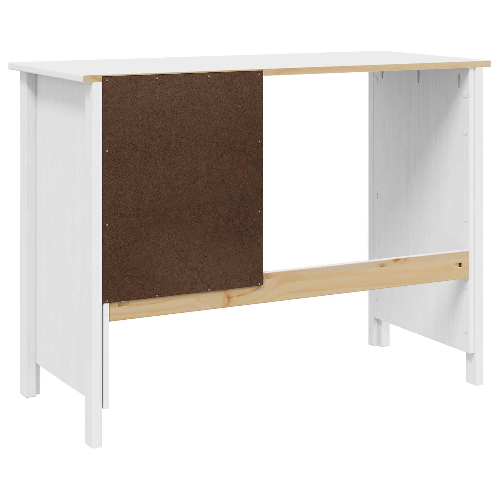 Escritorio Con Cajones Hill 100 X 45 X 74 Cm Pino Macizo