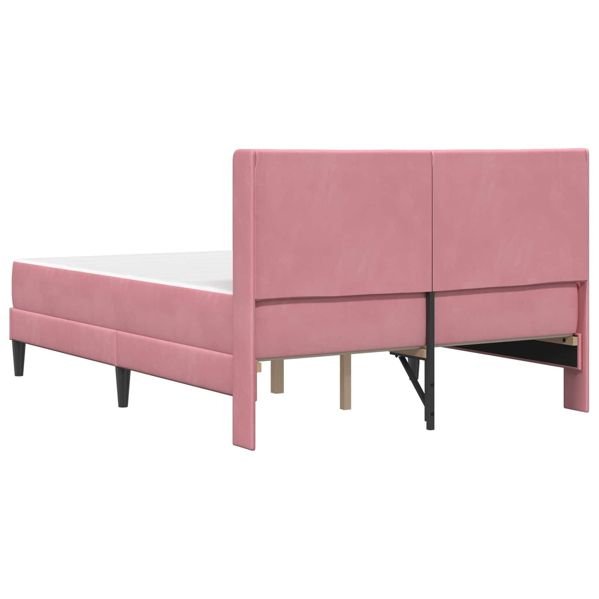 Estructura De Cama Con Colchón Terciopelo