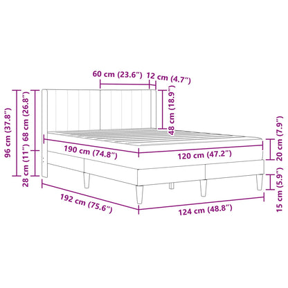 Estructura De Cama Con Colchón Terciopelo