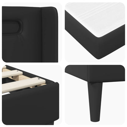 Estructura De Cama Con Colchón 180 X 200 Cm Negro