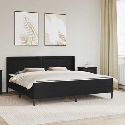 Estructura De Cama Con Colchón 180 X 200 Cm Negro