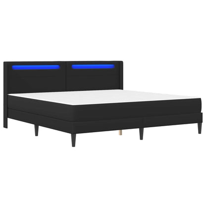 Estructura De Cama Con Colchón 180 X 200 Cm Negro