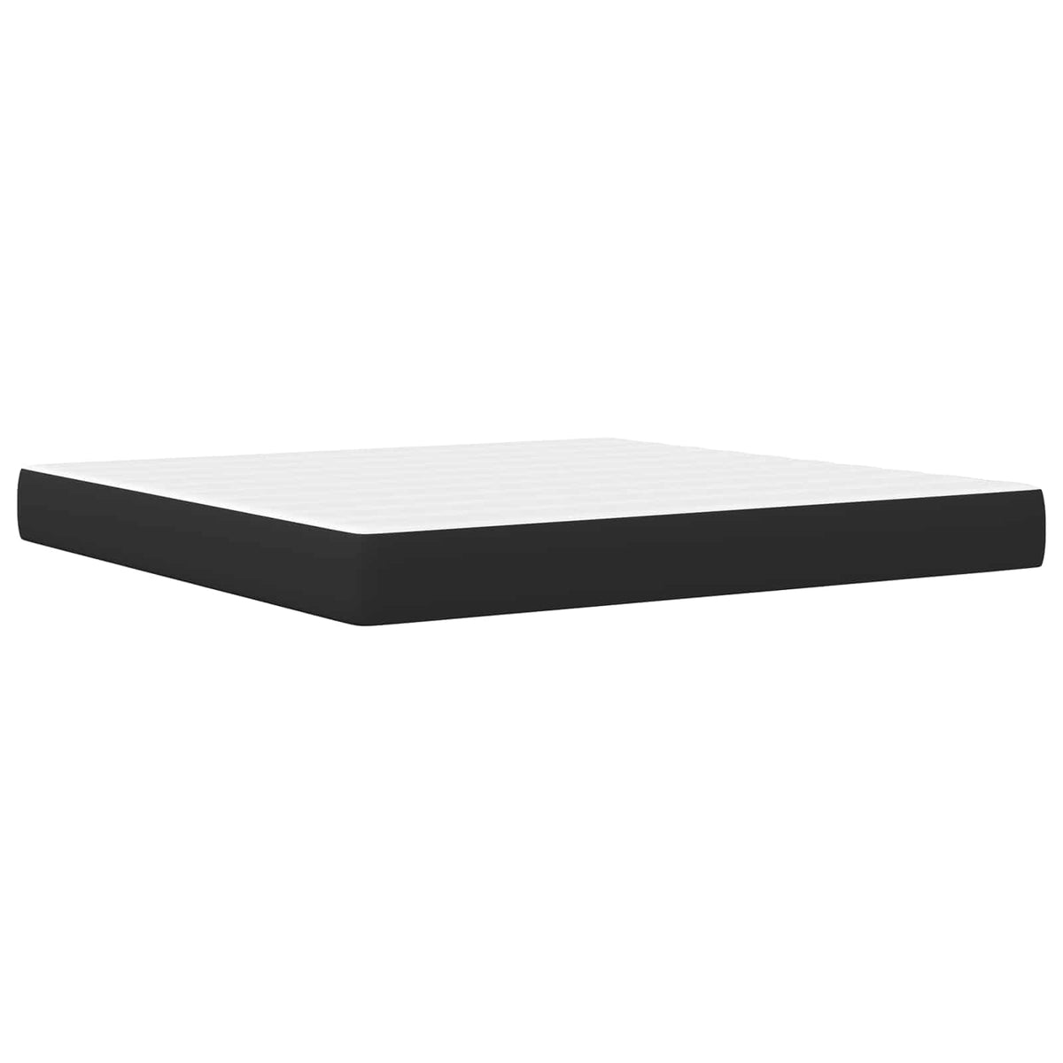 Estructura De Cama Con Colchón 180 X 200 Cm Negro