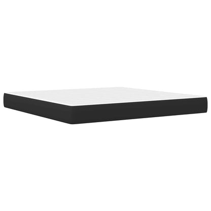 Estructura De Cama Con Colchón 180 X 200 Cm Negro