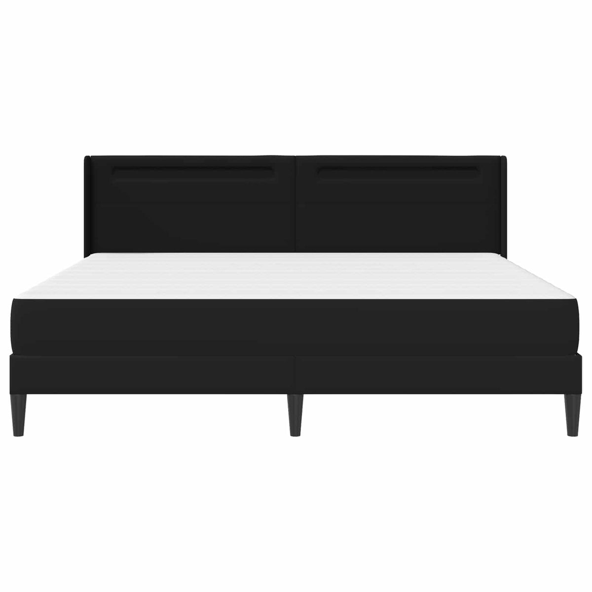 Estructura De Cama Con Colchón 180 X 200 Cm Negro