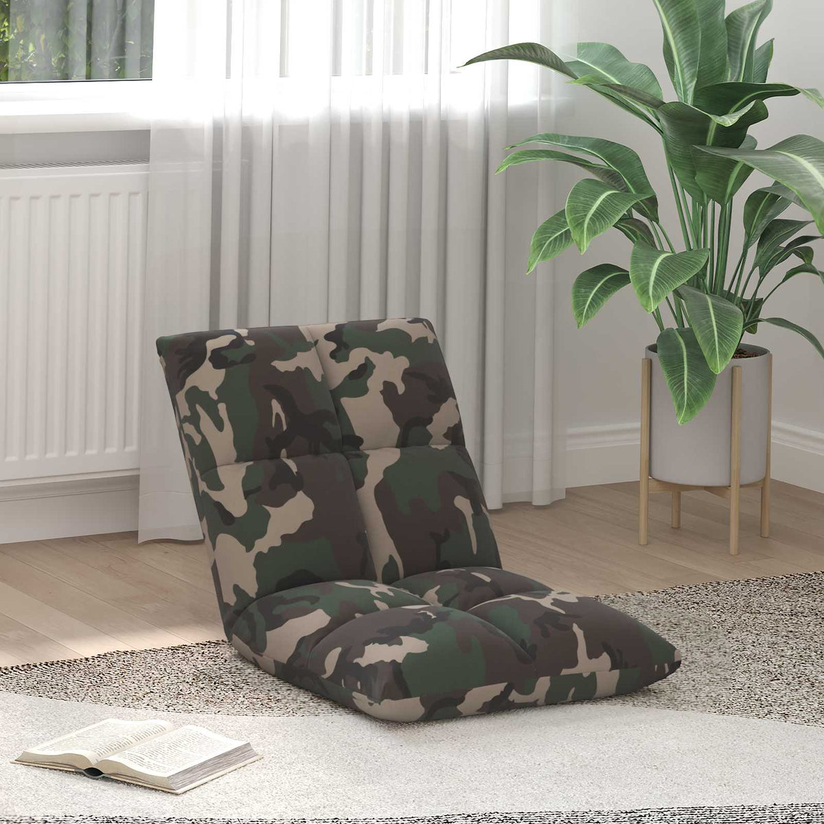 Sillón Ajustable Verde Militar Tela