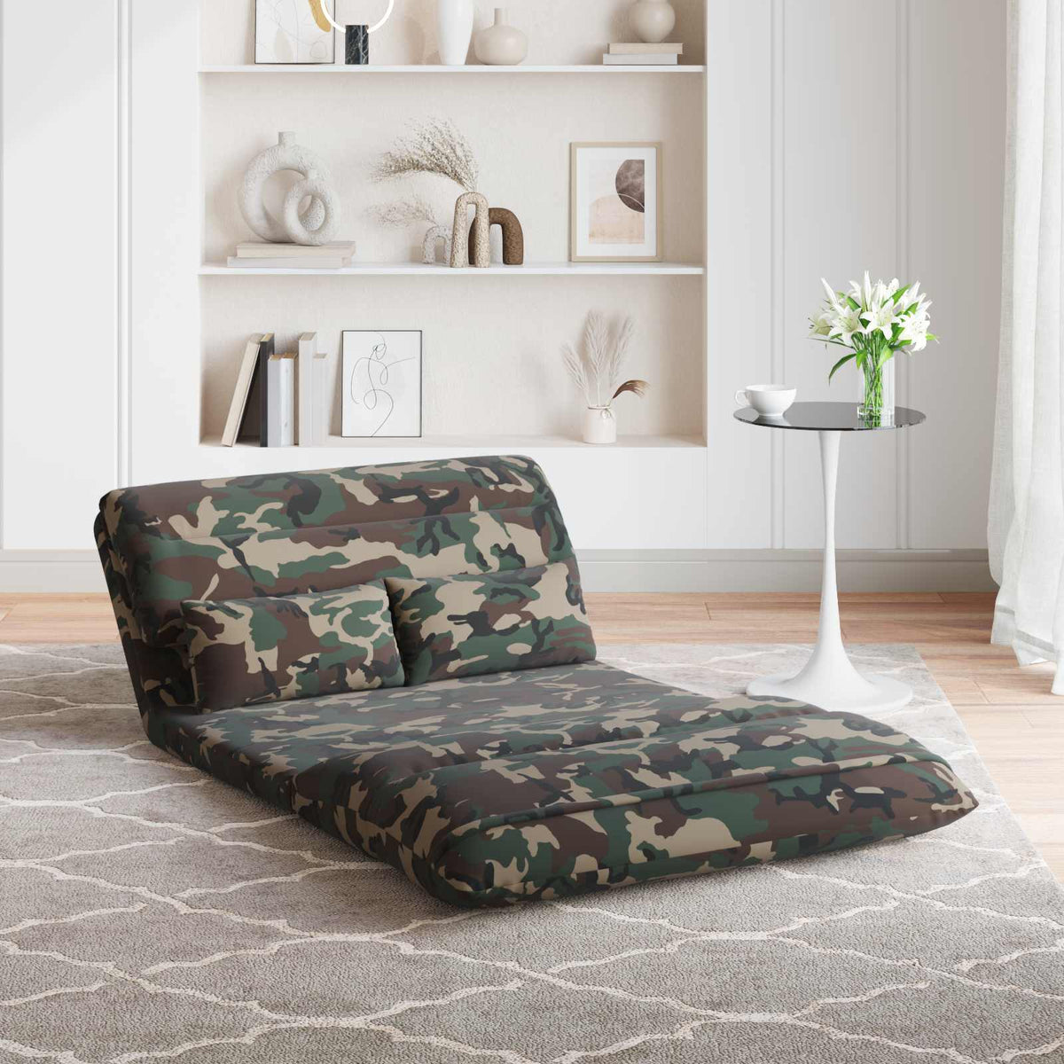 Sillón Ajustable Verde Militar Tela