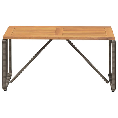Mesa De Exterior Y Marrón 80 X 40 X 40 Cm Ratán Sintético