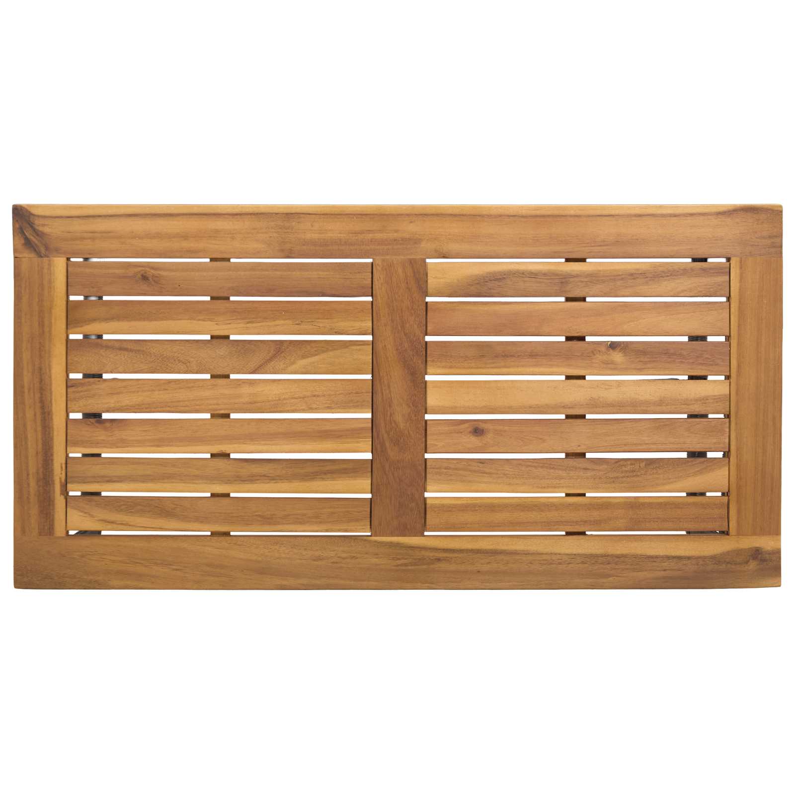 Mesa De Exterior Y Marrón 80 X 40 X 40 Cm Ratán Sintético