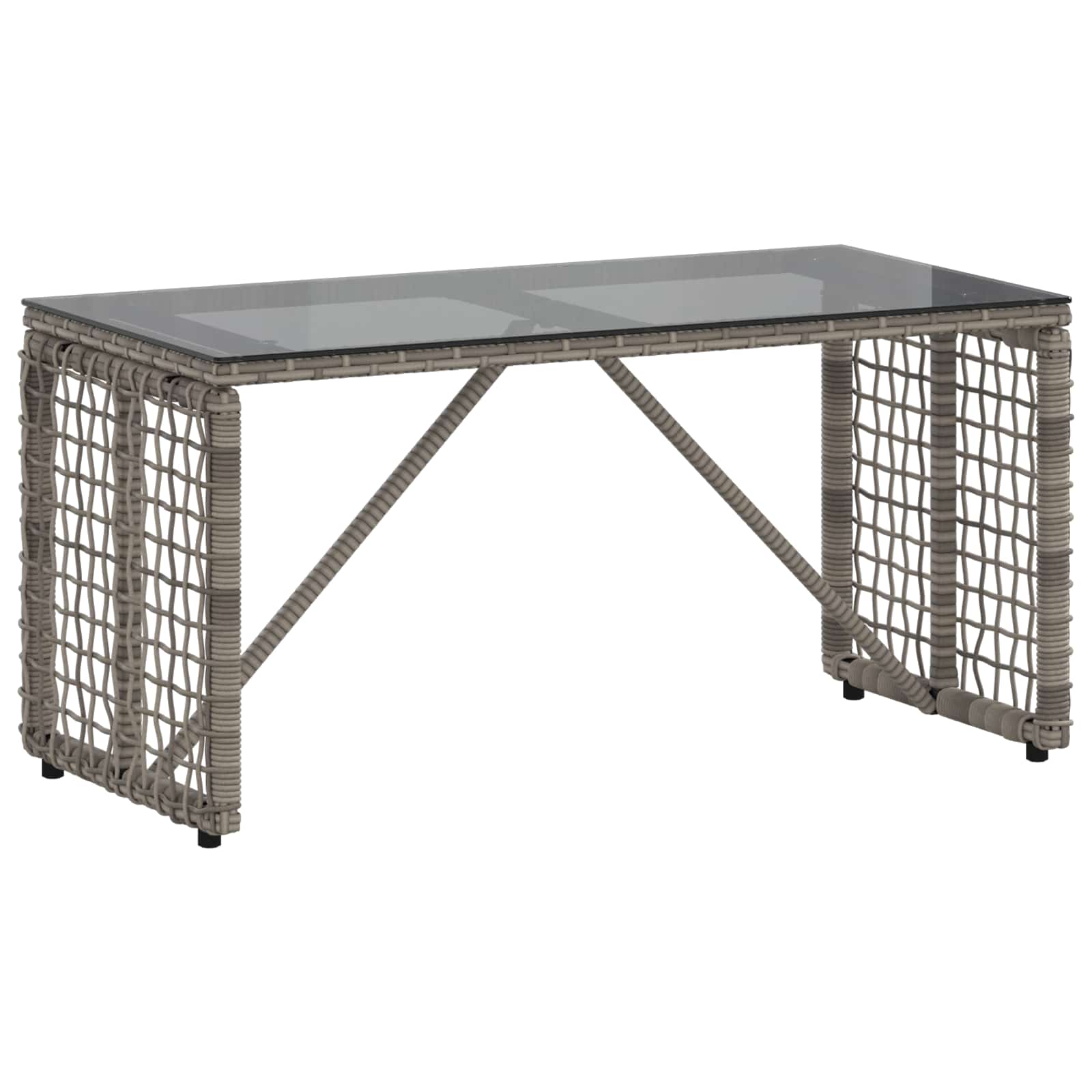 Mesa De Exterior Y Negro 80 X 40 X 40 Cm