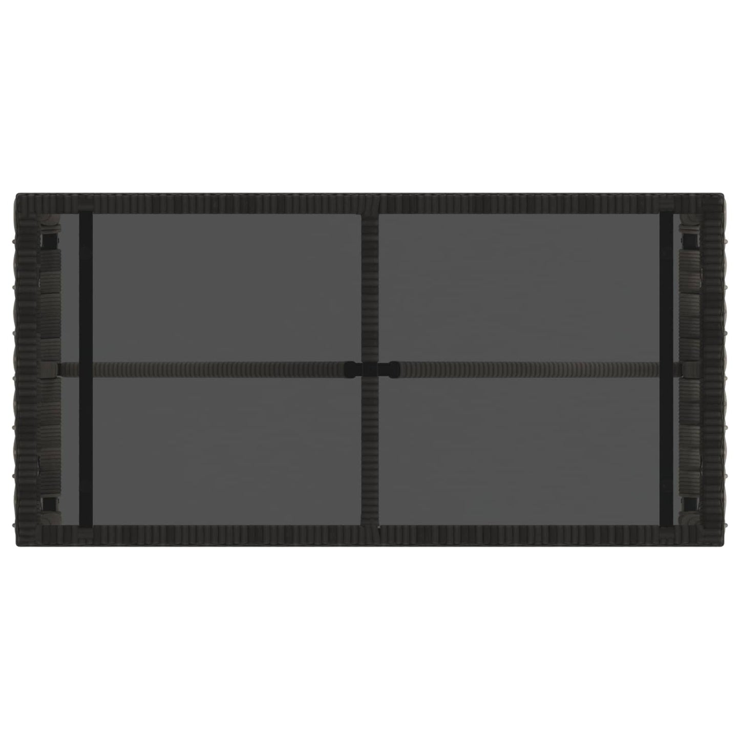 Mesa De Exterior Y Negro 80 X 40 X 40 Cm