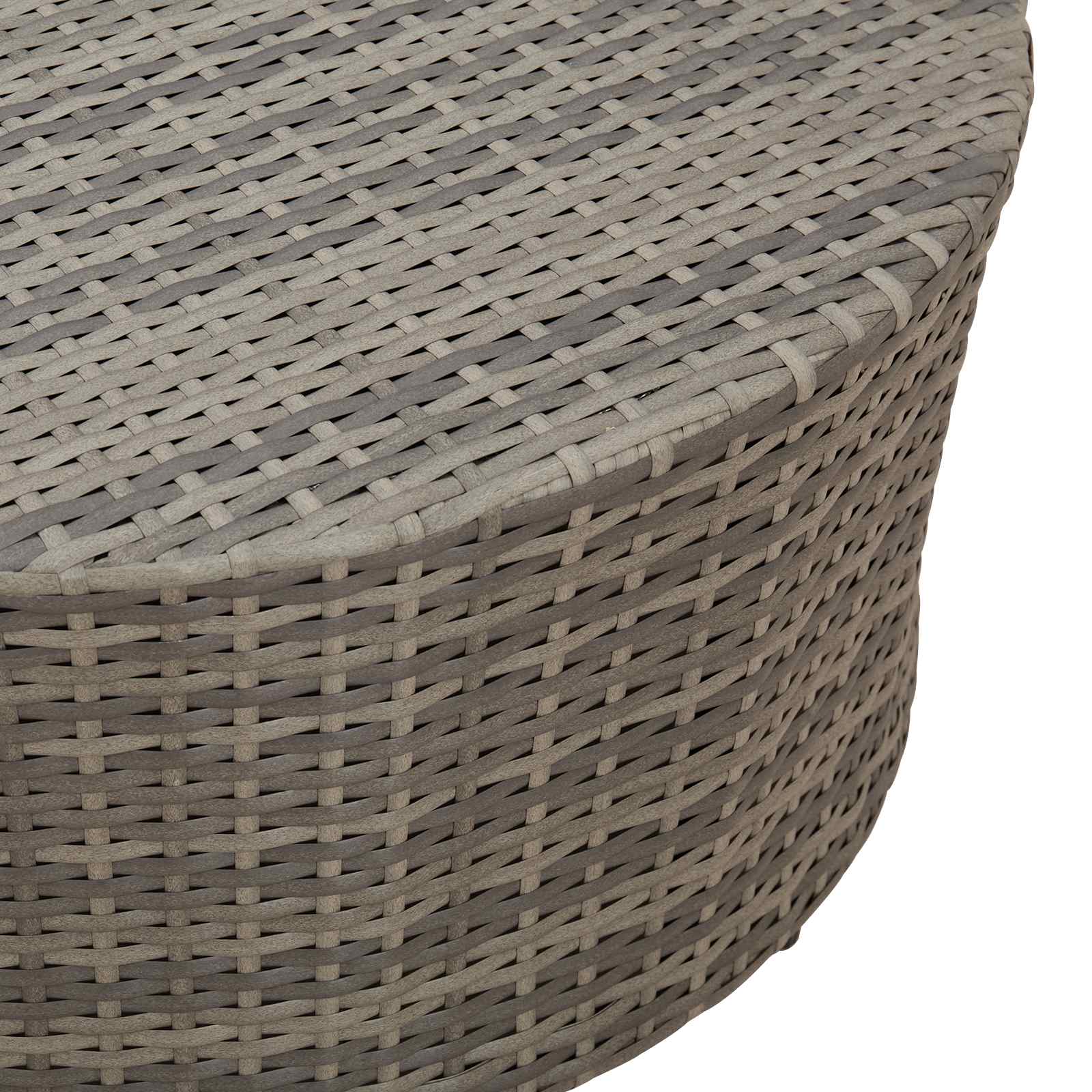 Mesa De Café Para Exterior Ø 68 X 30 Cm Ratán Sintético