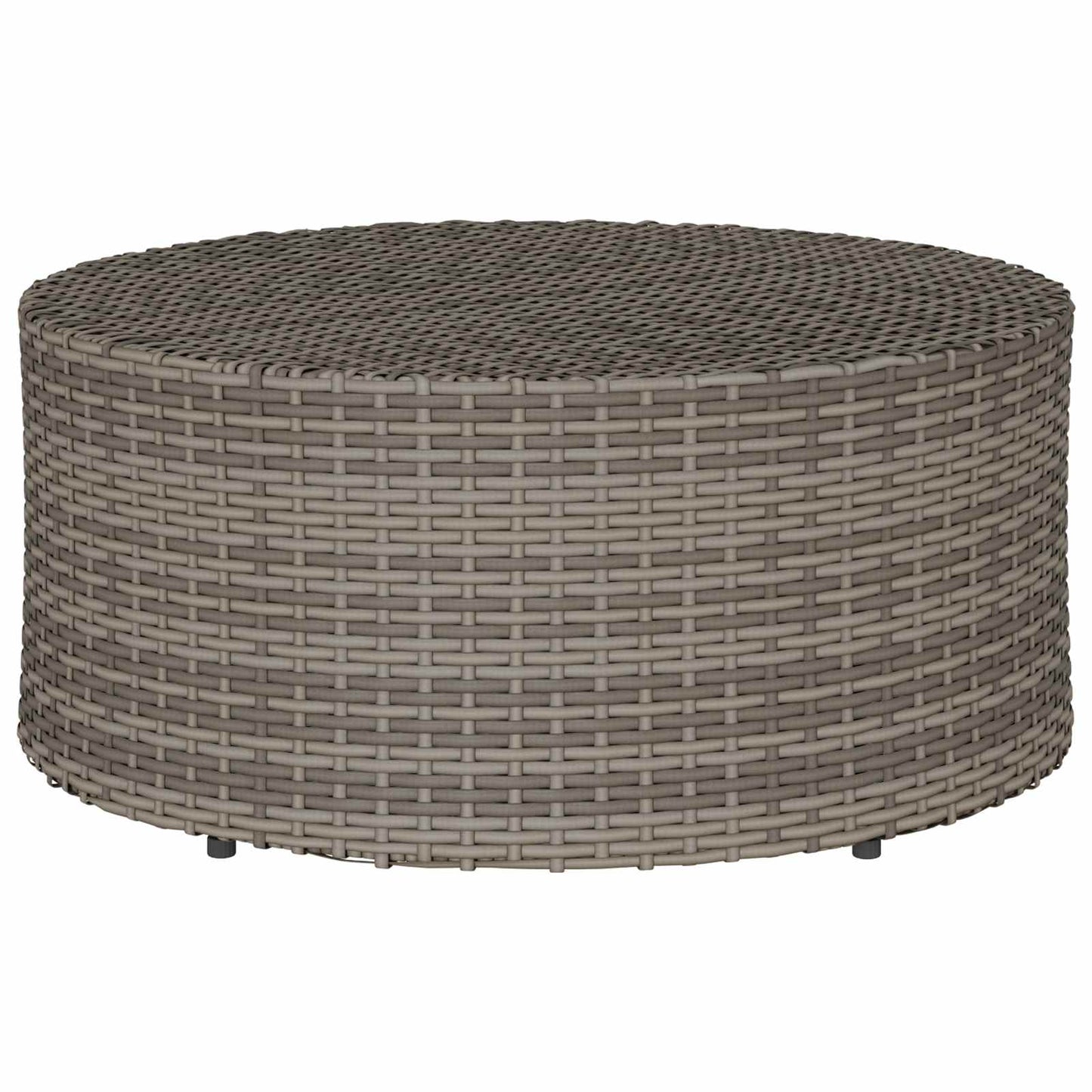 Mesa De Café Para Exterior Ø 68 X 30 Cm Ratán Sintético
