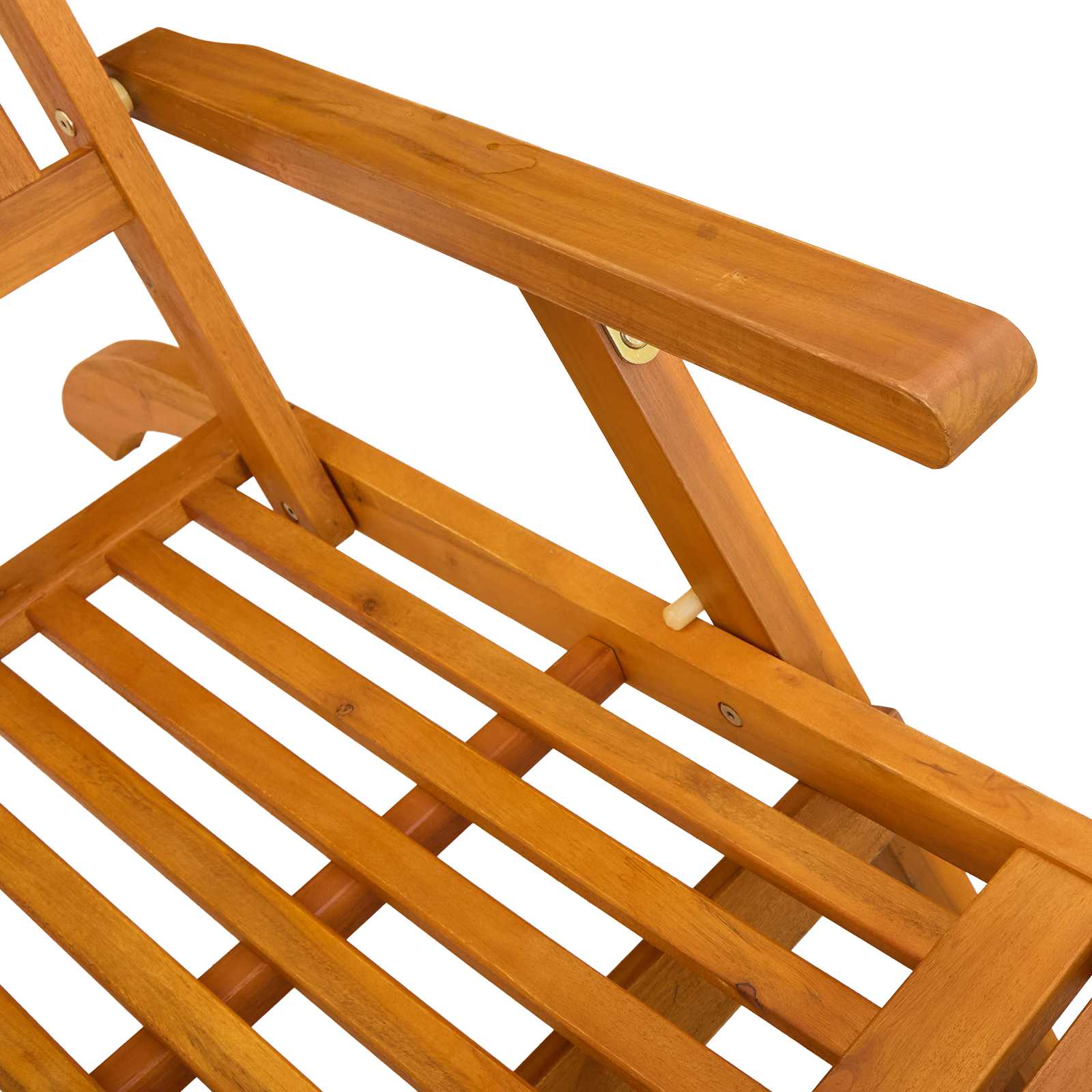 Recliner Y Tumbona Plegable 2 Pcs Natural