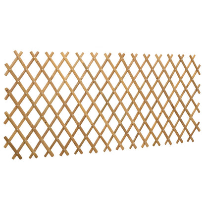 Valla Trellis Expandible 2 Pcs Marrón Claro 100 X 105 Cm Bambú