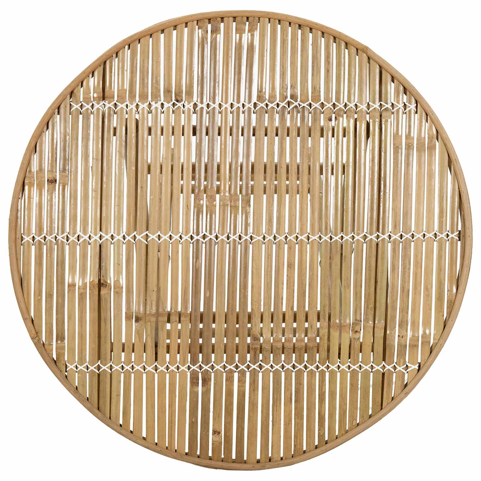 Mesa De Jardín Natural 80 X 70 Cm Bambú