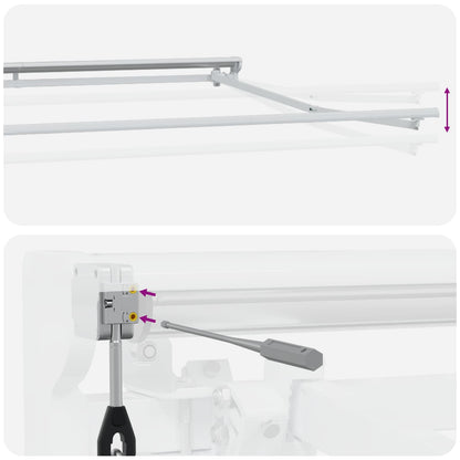 Estructura De Toldo Retráctil Eléctrico 3 X 2,5 M Acero