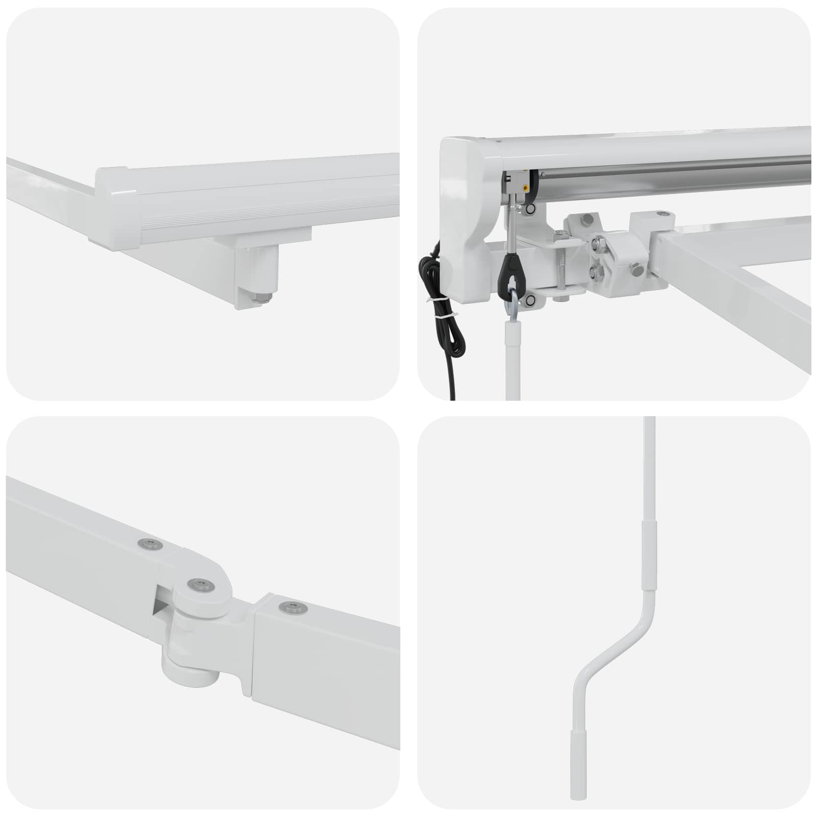 Estructura De Toldo Retráctil Eléctrico 3,5 X 2,5 M Acero