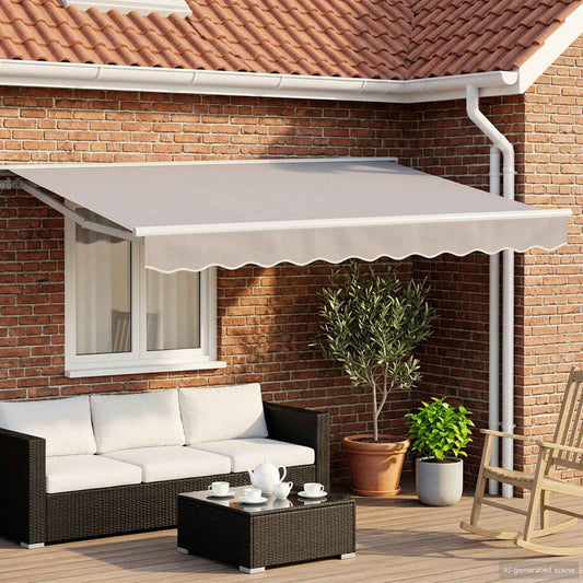 Estructura De Toldo Retráctil Eléctrico 3,5 X 2,5 M Acero