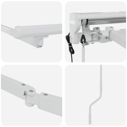 Estructura De Toldo Retráctil Eléctrico Ajustable 4 X 3 M Acero