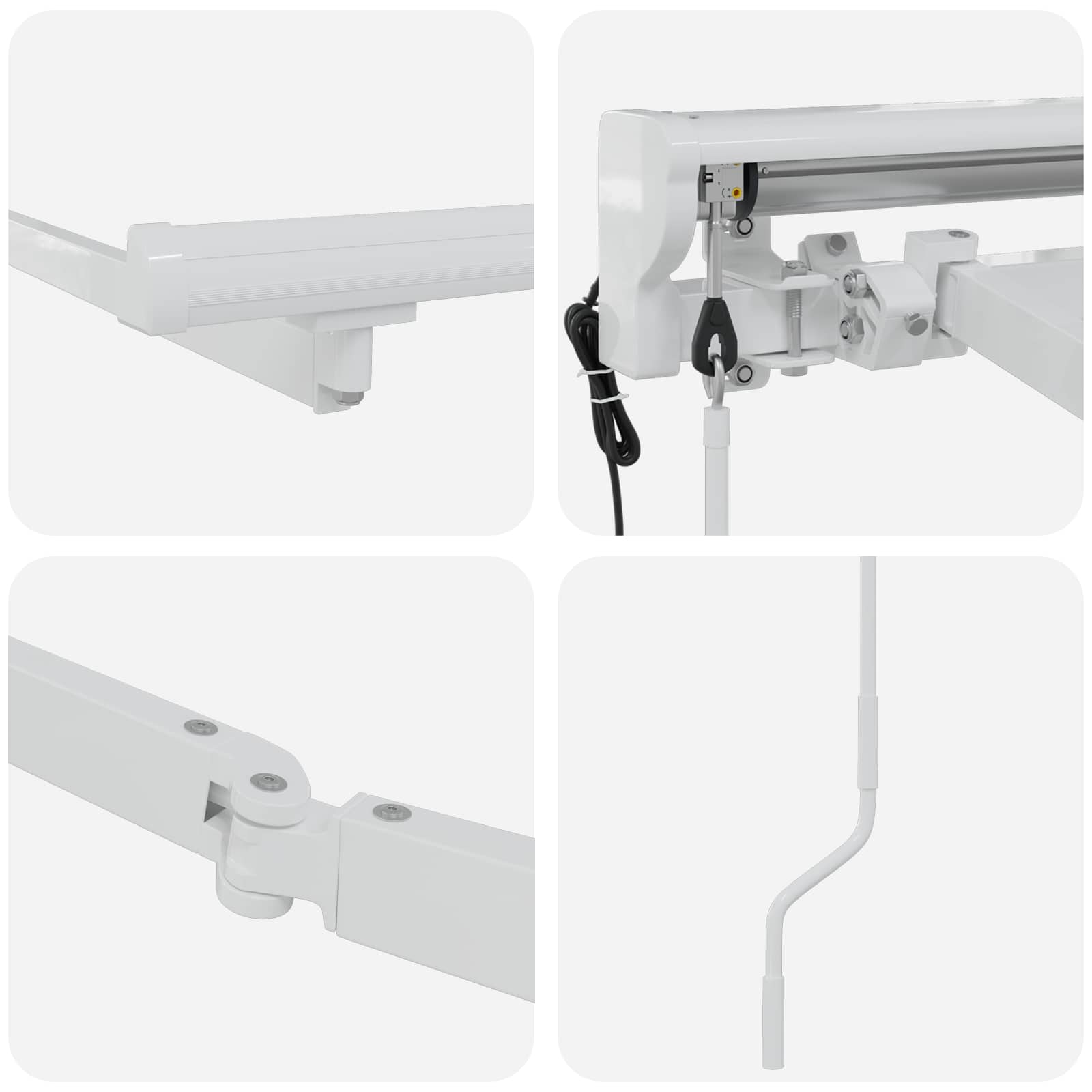 Estructura De Toldo Retráctil Eléctrico 4 X 3,5 M Acero