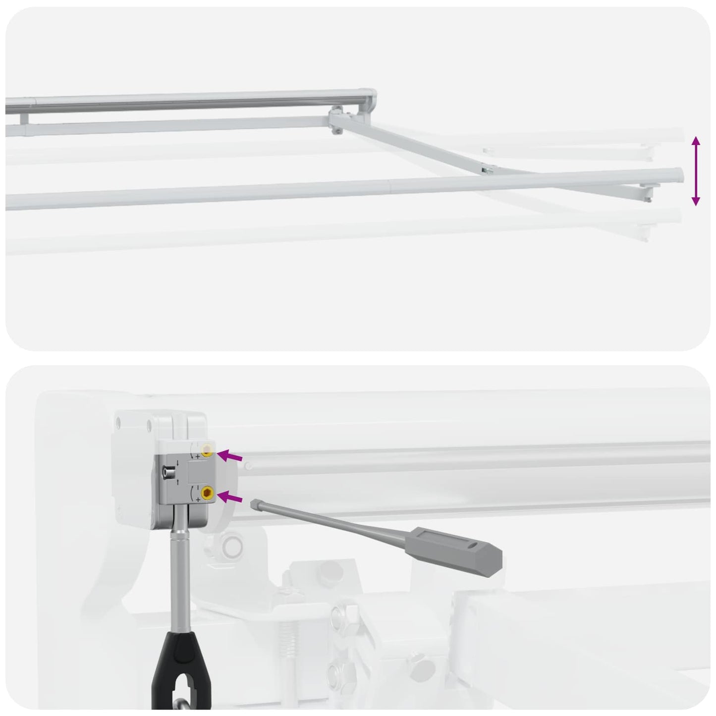 Estructura De Toldo Retráctil Eléctrico 5 X 3,5 M Acero
