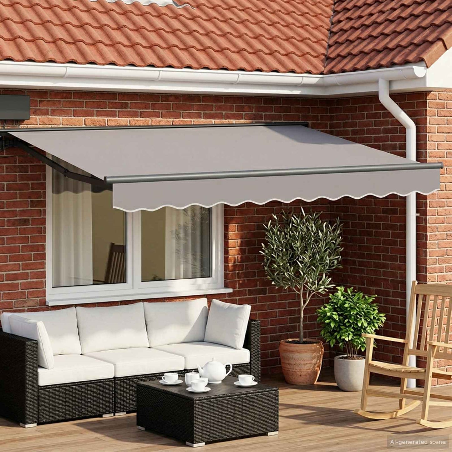 Estructura Del Toldo Ajustable Acero