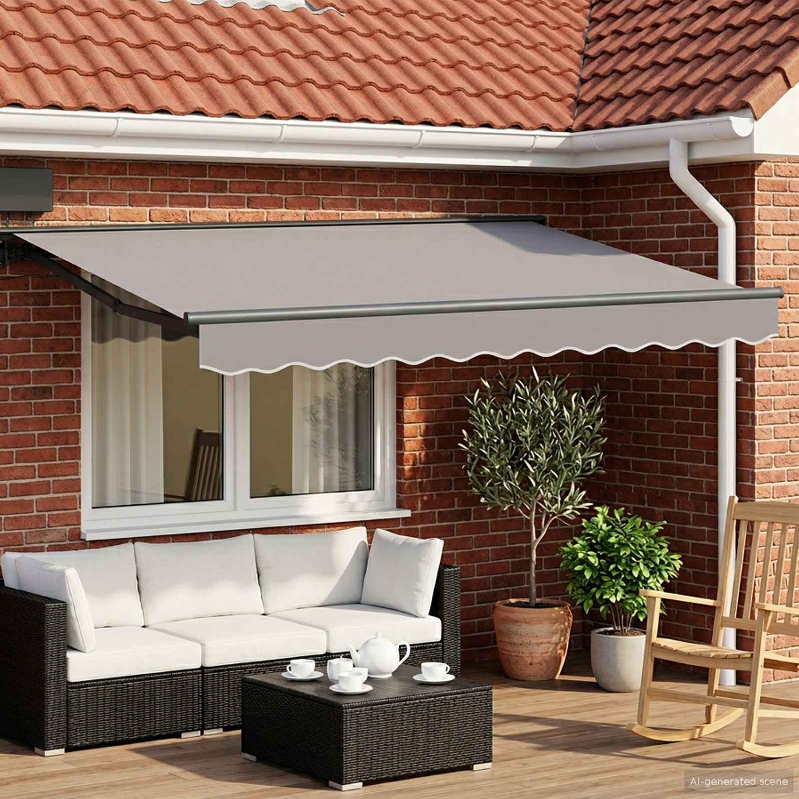 Estructura Del Toldo Ajustable Acero
