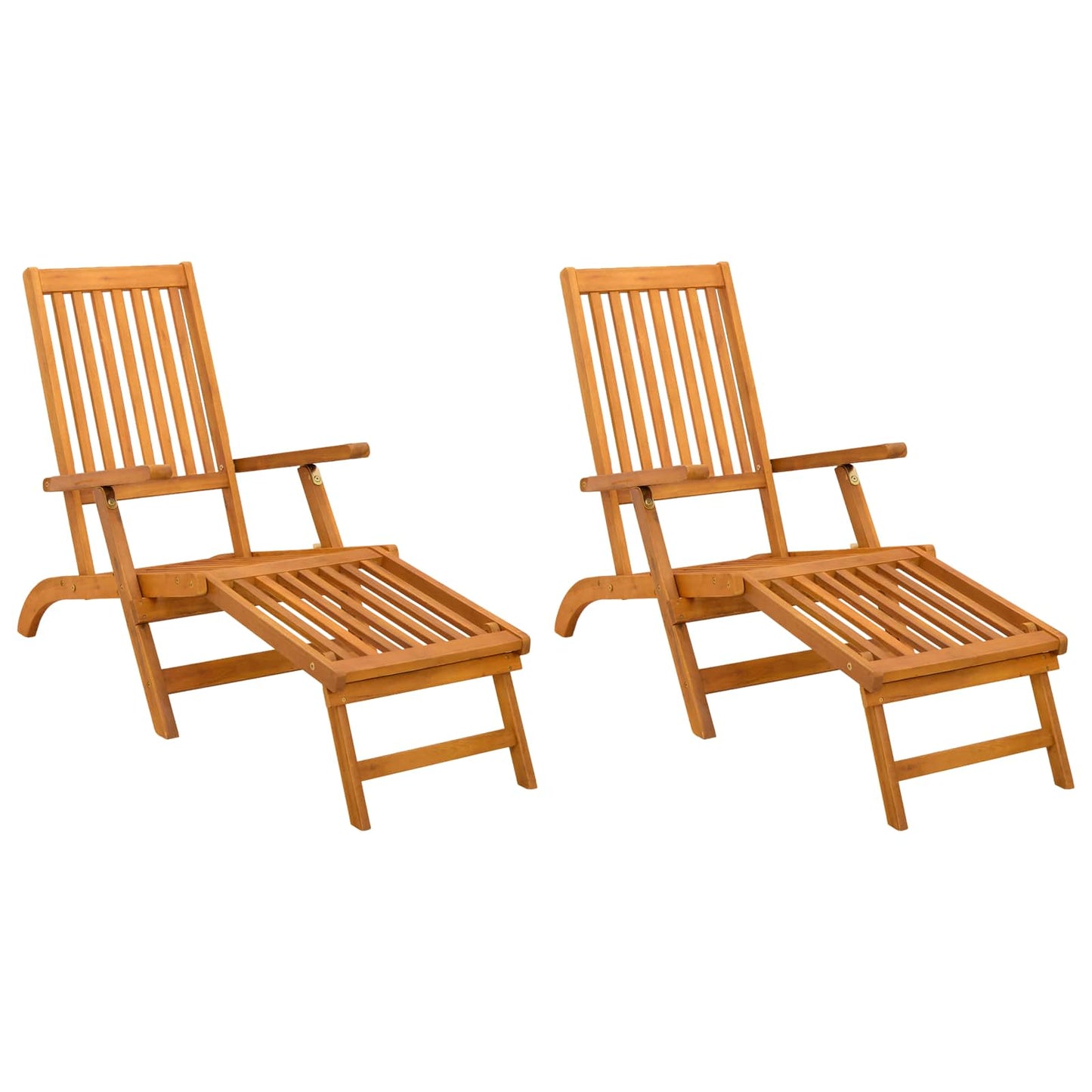 Recliner Y Tumbona Plegable 2 Pcs 55 X 146 X 91 Cm