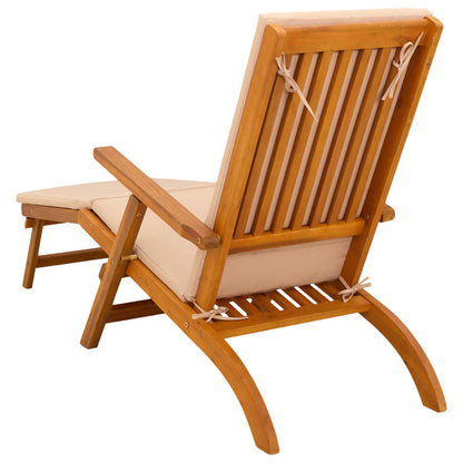 Recliner Y Tumbona Plegable 2 Pcs 55 X 146 X 91 Cm