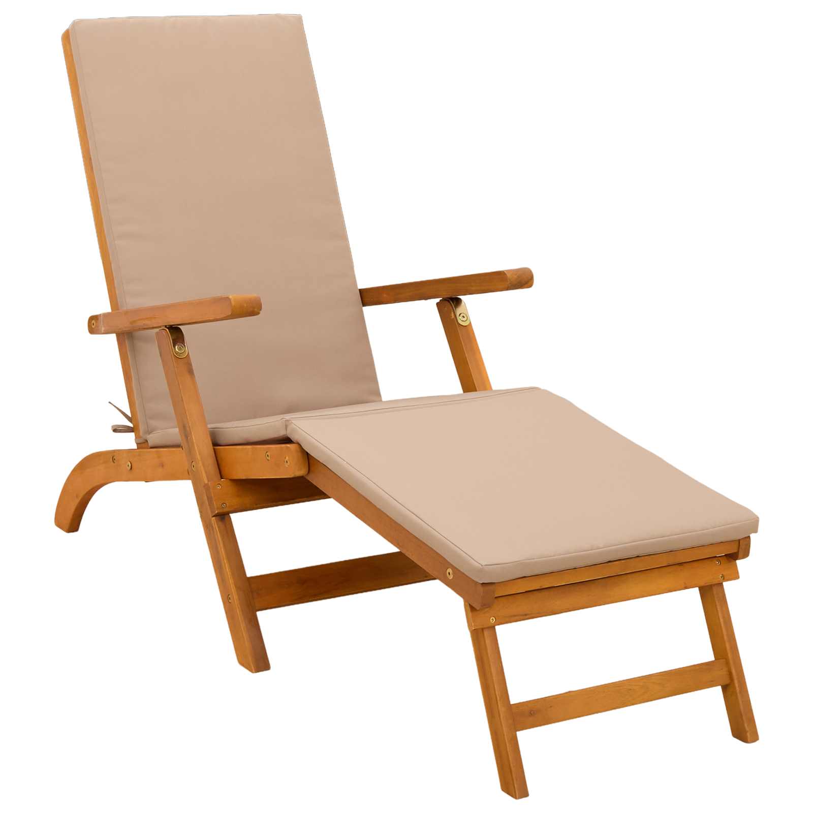 Recliner Y Tumbona Plegable 2 Pcs 55 X 146 X 91 Cm