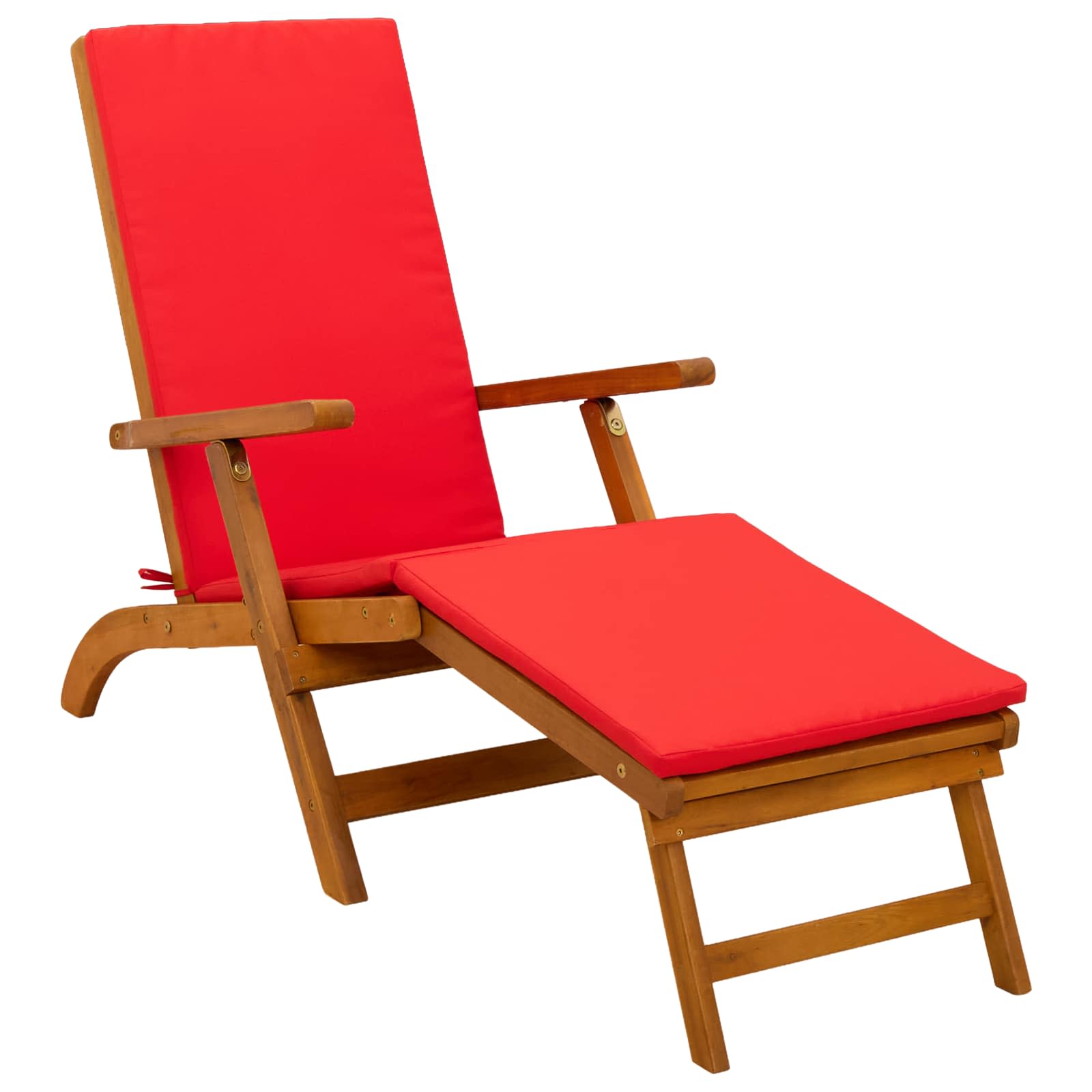 Recliner Y Tumbona Plegable 2 Pcs 55 X 146 X 91 Cm
