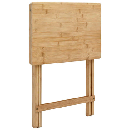 Mesa De Cocina Manual Natural 40 X 30 X 53,5 Cm Bambú