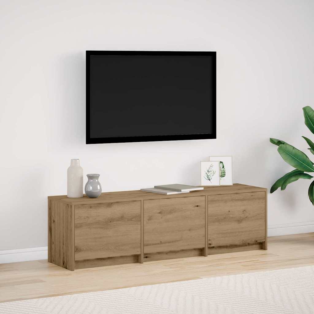 Mueble De Tv Con Led Con Led 165 X 34 X 40 Cm