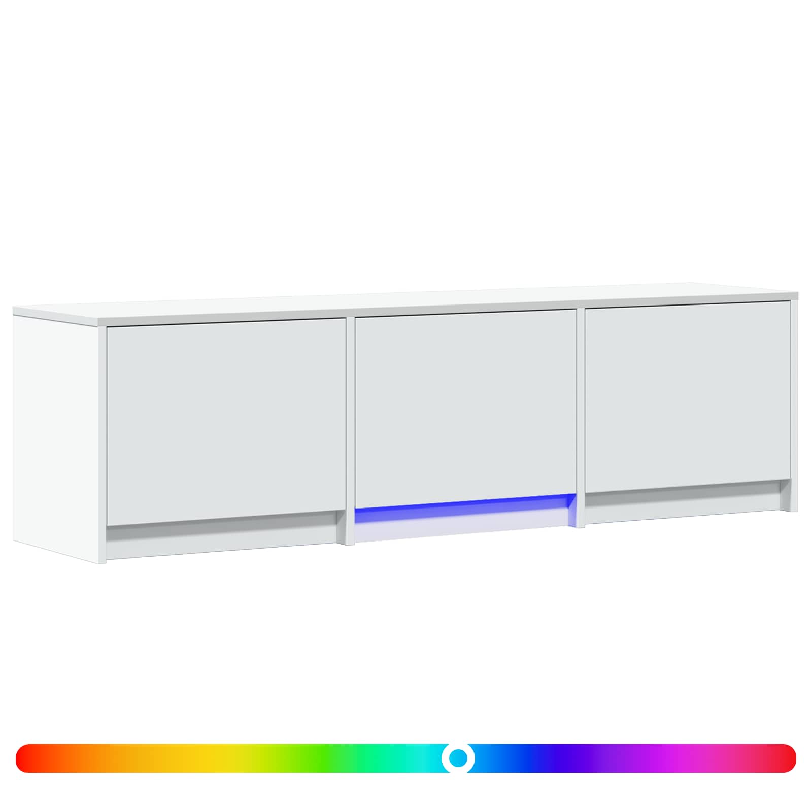 Mueble De Tv Con Led 140 X 34 X 40 Cm Madera De Ingeniería