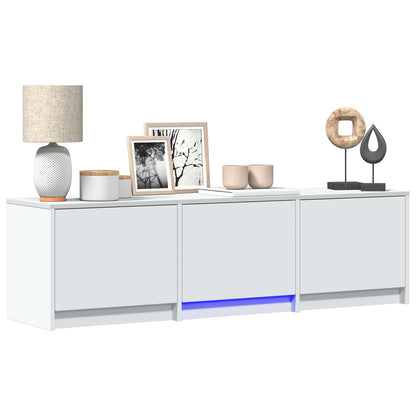 Mueble De Tv Con Led 140 X 34 X 40 Cm Madera De Ingeniería